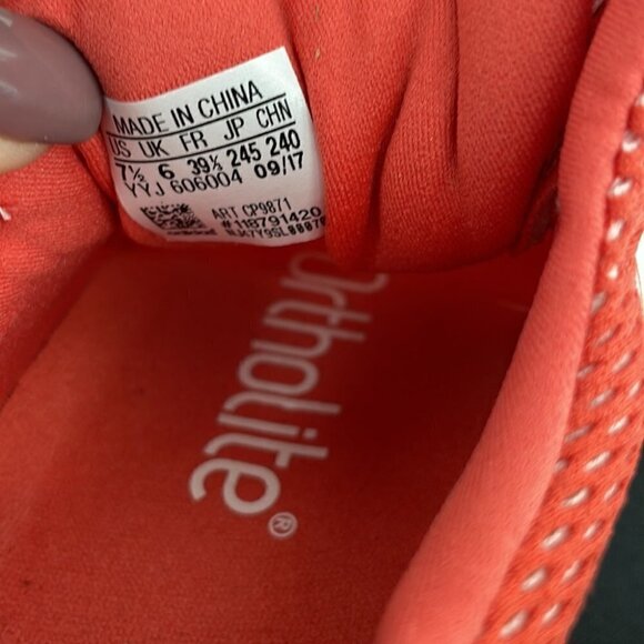 Adidas Ortho Lite Sneakers Runners Salmon Color Comfy Sz 7.5 Workout Athletic - Picture 10 of 10